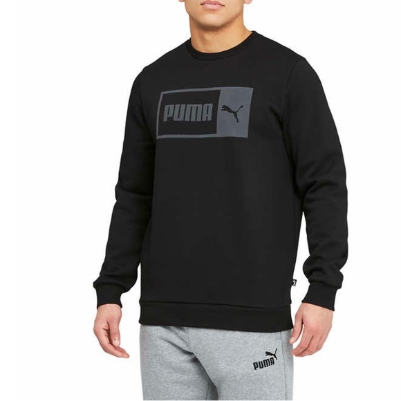 PUMA Men’s Fleece Crew Sweatshirt - Picture 2 of 3